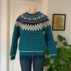 Woolrich Fair Isle Heart Sweater